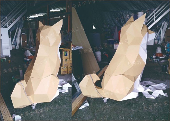 柴犬公仔/3D紙雕柴犬