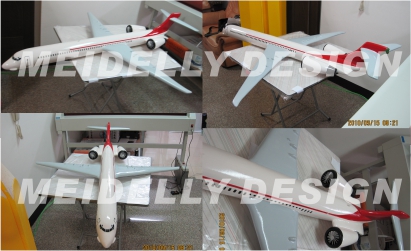 客機保麗龍雕刻