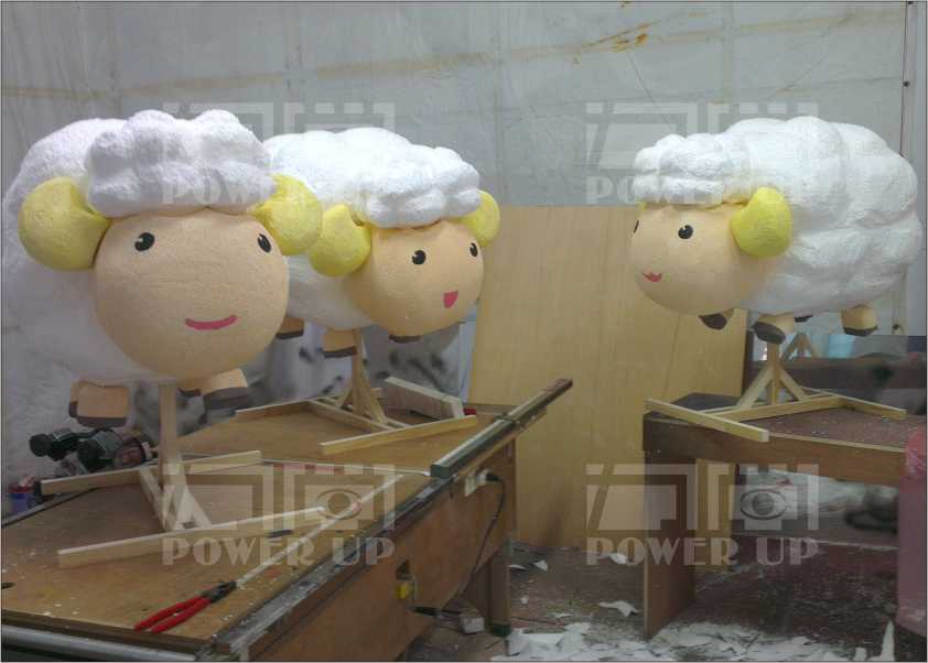 綿羊保麗龍公仔