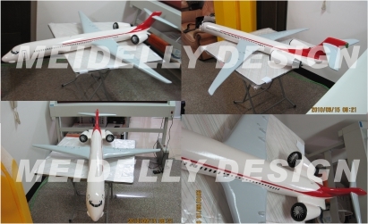 客機保麗龍雕刻