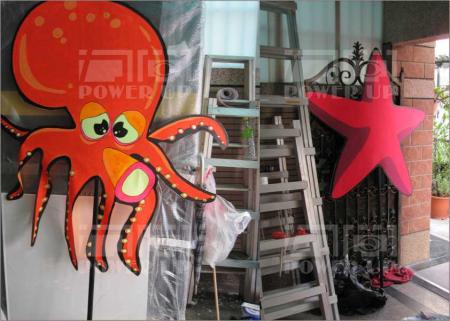 螢光彩繪(舞台活動舉牌)道具