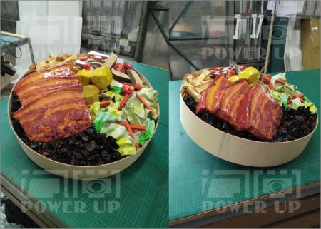 放大滷肉飯道具
