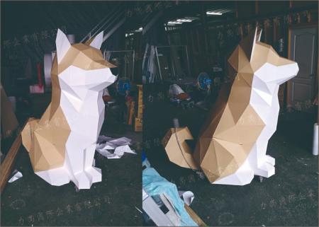 柴犬公仔/3D紙雕柴犬