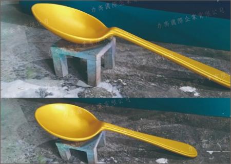 放大湯匙保麗龍雕刻